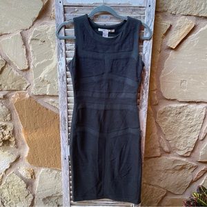 Diane von Furstenberg Women’s Bodycon Aegis Sheath Charcoal Size 4.